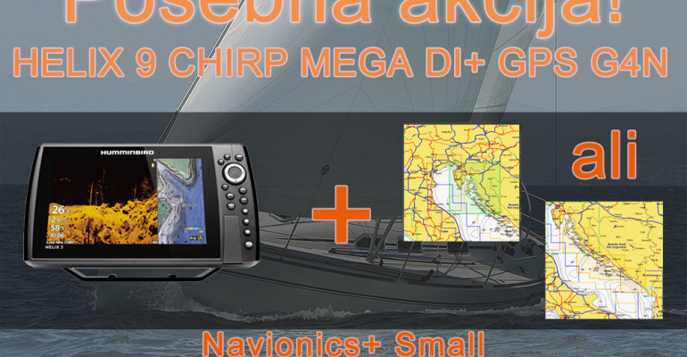 HELIX 9 CHIRP MEGA DI+ GPS G4N + Navionics + Small