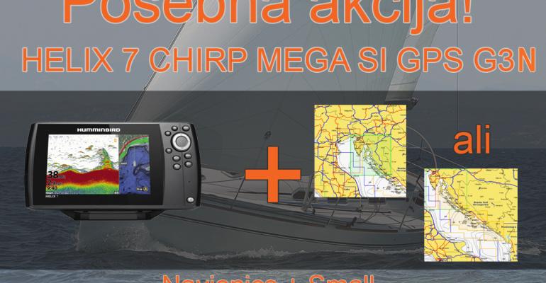 HELIX 7 CHIRP MEGA SI GPS G3N + Navionics + Small