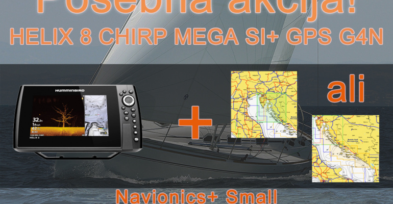 HELIX 8 CHIRP MEGA SI+ GPS G4N + Navionics + Small