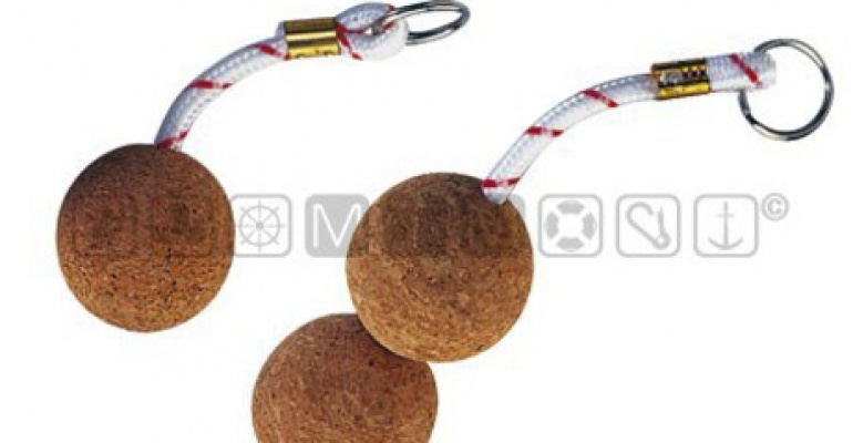 PLAVAJOČI OBESEK ZA KLJUČE ŽOGA IZ PLUTE