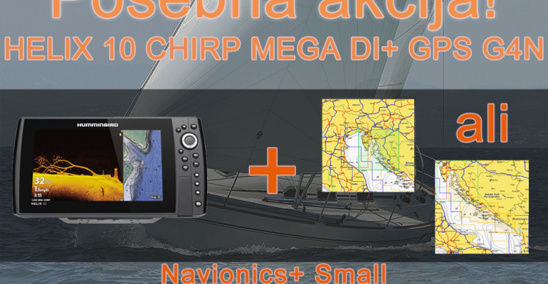 HELIX 10 CHIRP MEGA DI+ GPS G4N + Navionics + Small