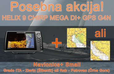 HELIX 9 CHIRP MEGA DI+ GPS G4N + Navionics + Small