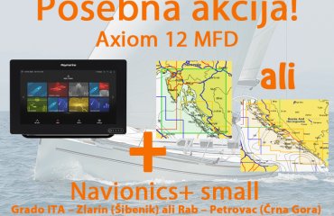 Axiom 12 RV z RealVision 3D, 600W Sonar in LightHouse karta za prenos