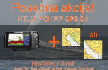 HELIX 7 CHIRP GPS G3  + Navionics + Small