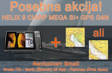 HELIX 9 CHIRP MEGA SI+ GPS G4N + Navionics + Small