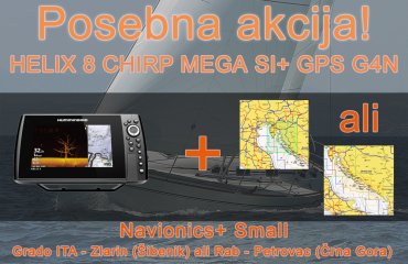 HELIX 8 CHIRP MEGA SI+ GPS G4N + Navionics + Small