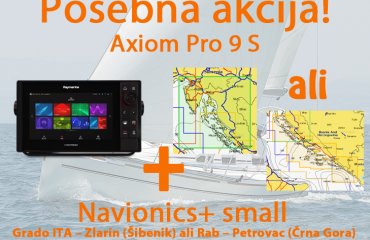 Axiom 9 Pro-S HybridTouch 9&Prime; Multi-function Display sonar CHIRP Conical in CPT-S sondo z LightHouse karto za prenos