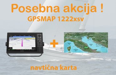 GPSMAP 1222xsv + BlueChart G3 Vision HD Severni Jadran