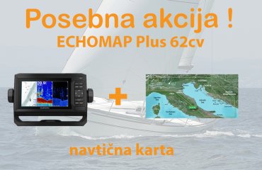 ECHOMAP UHD 62cv + BlueChart G3 Vision HD Severni Jadran